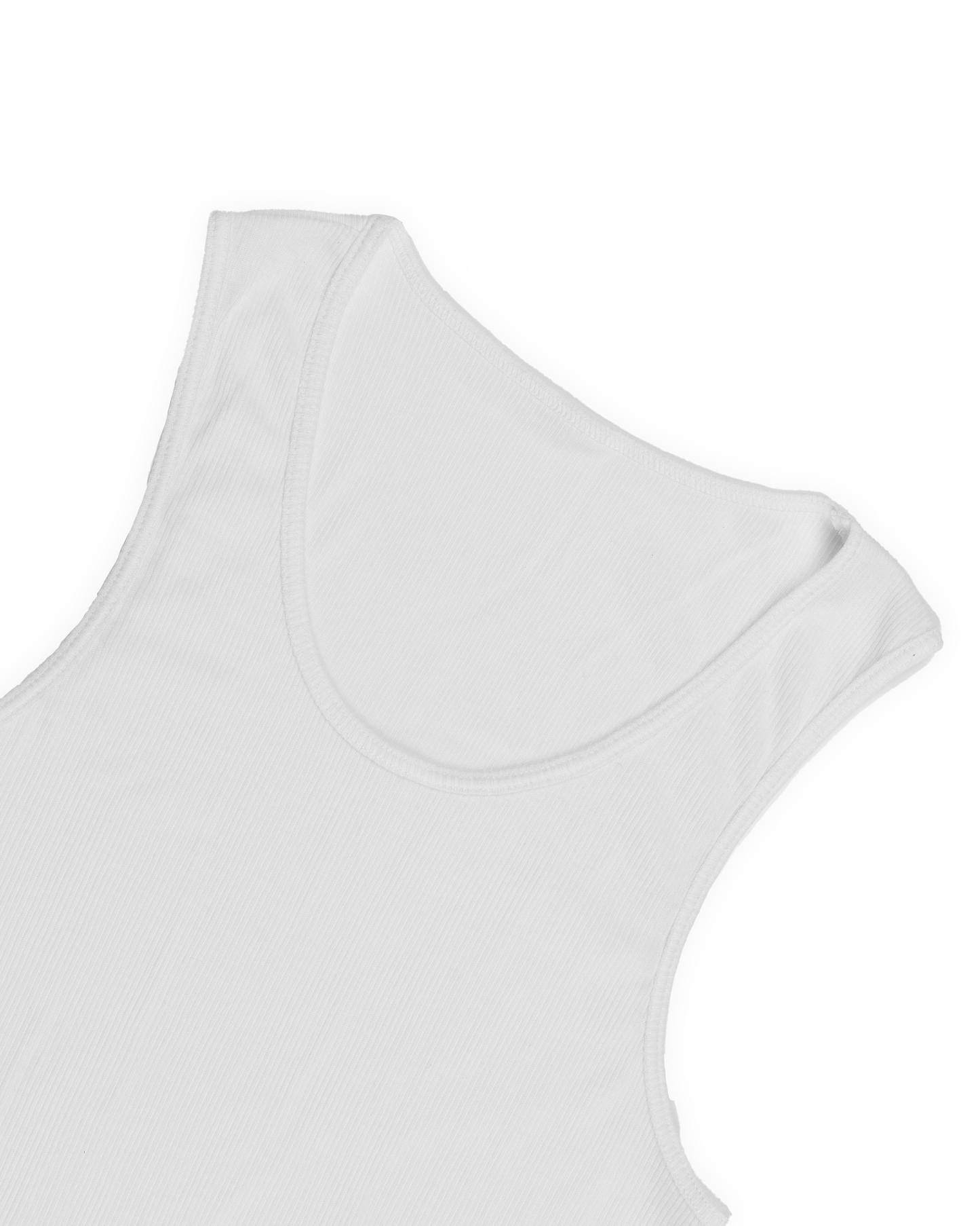 Ribbed Tank White
