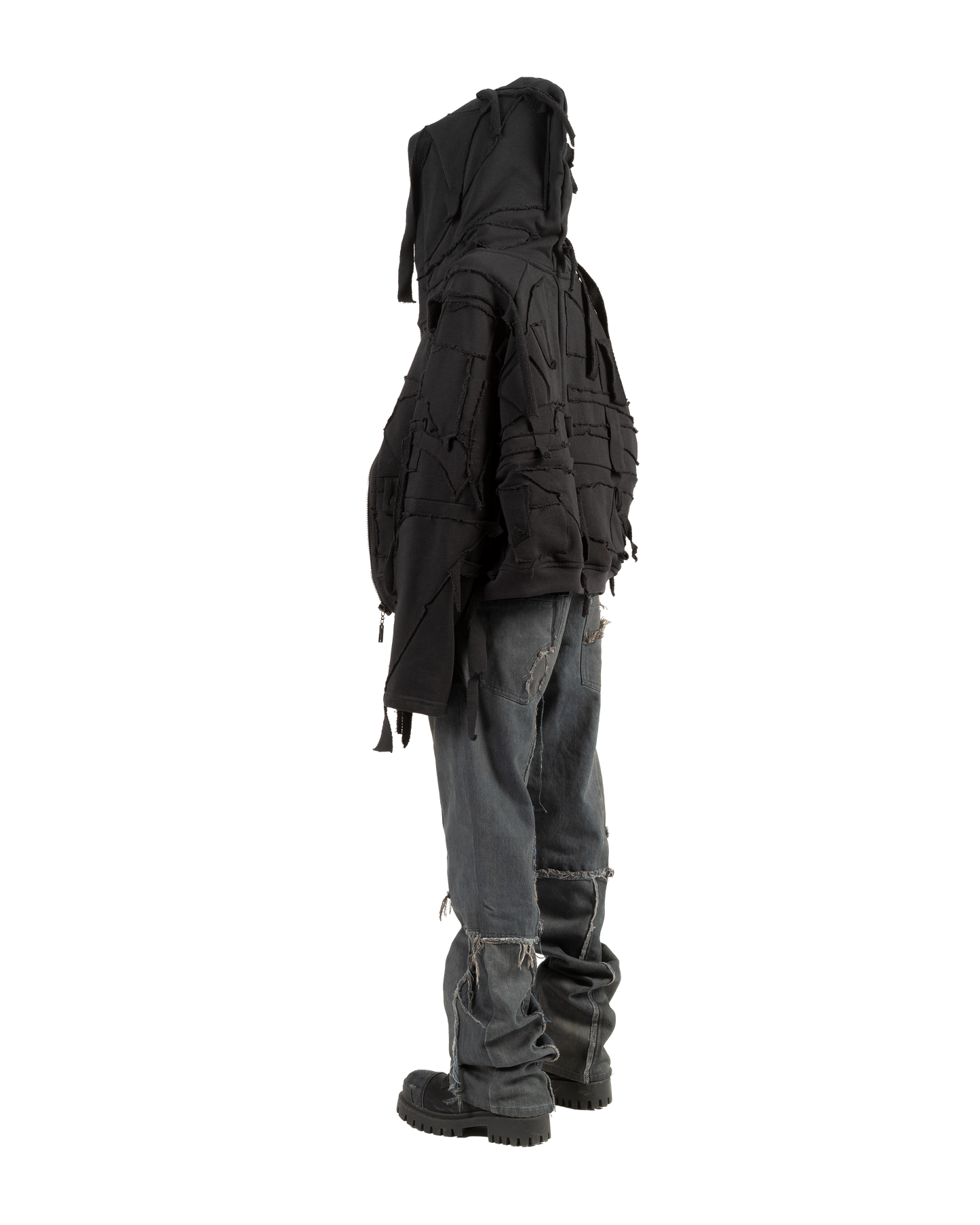 Cargo Hoodie Black PATCH