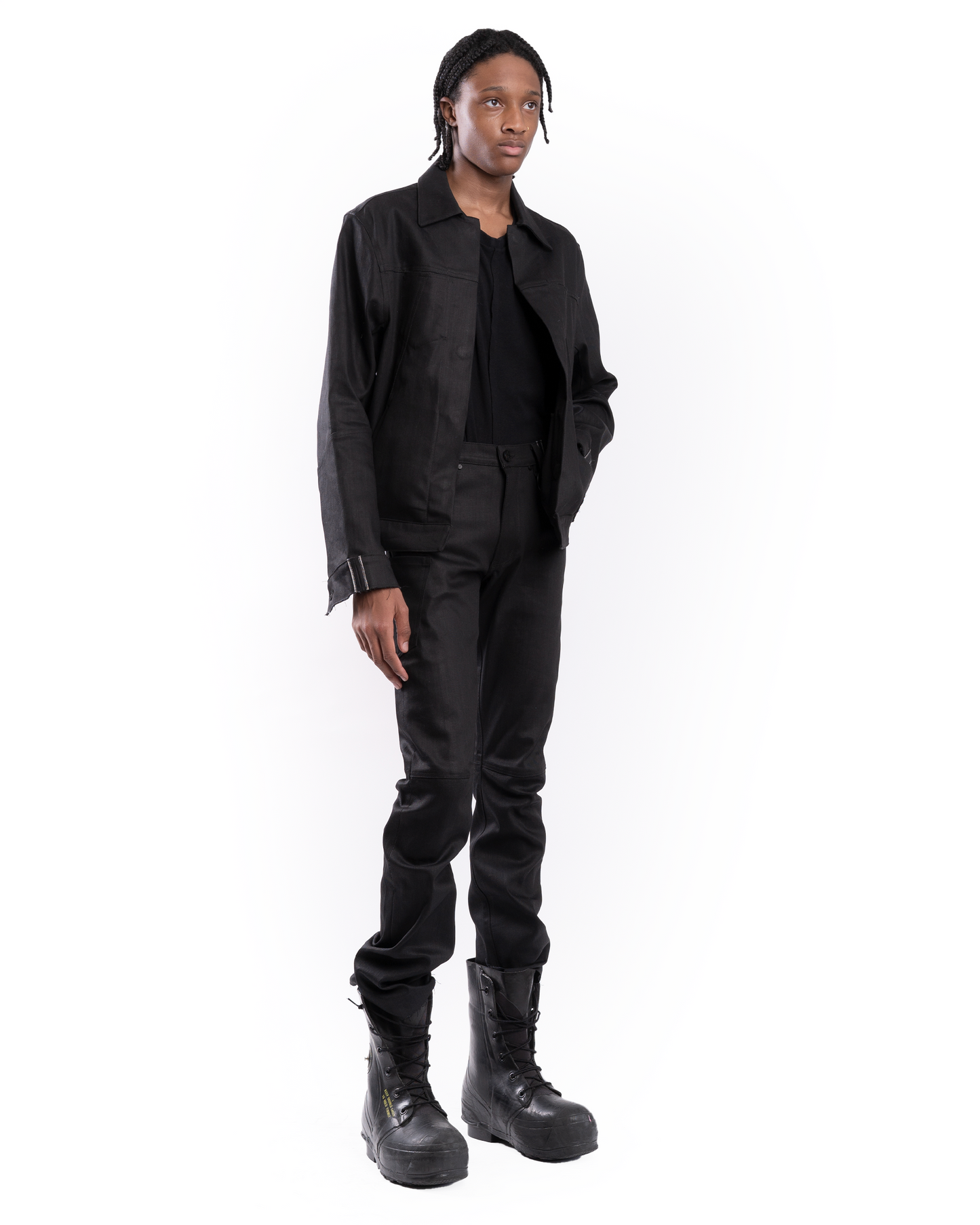 BOOTCUT SELVEDGE DENIM (BLACK RAW)