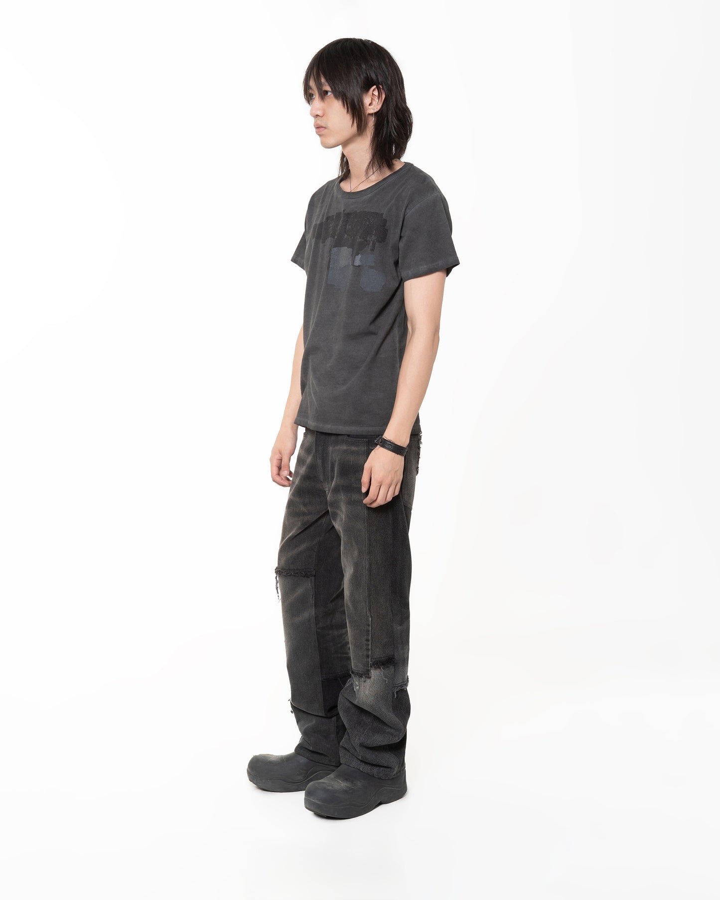 BUFFING T-SHIRT CHARCOAL OIL