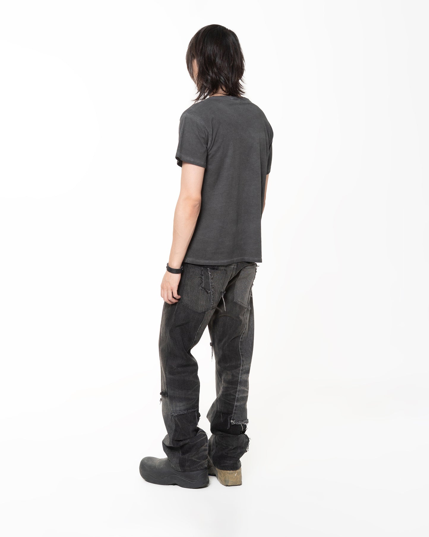 BUFFING T-SHIRT CHARCOAL OIL