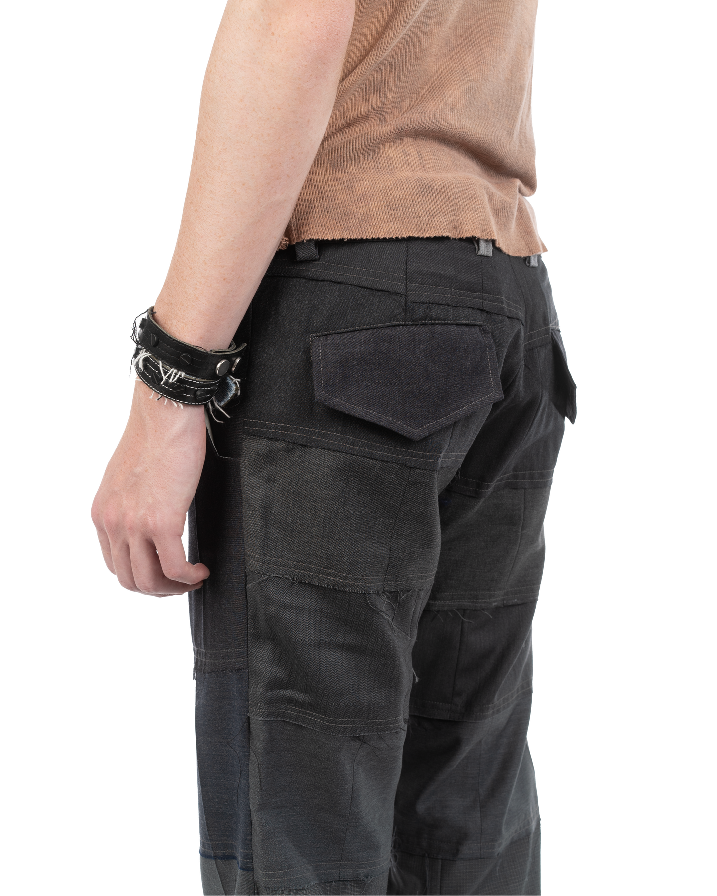 Hem Pant Mixed Grey
