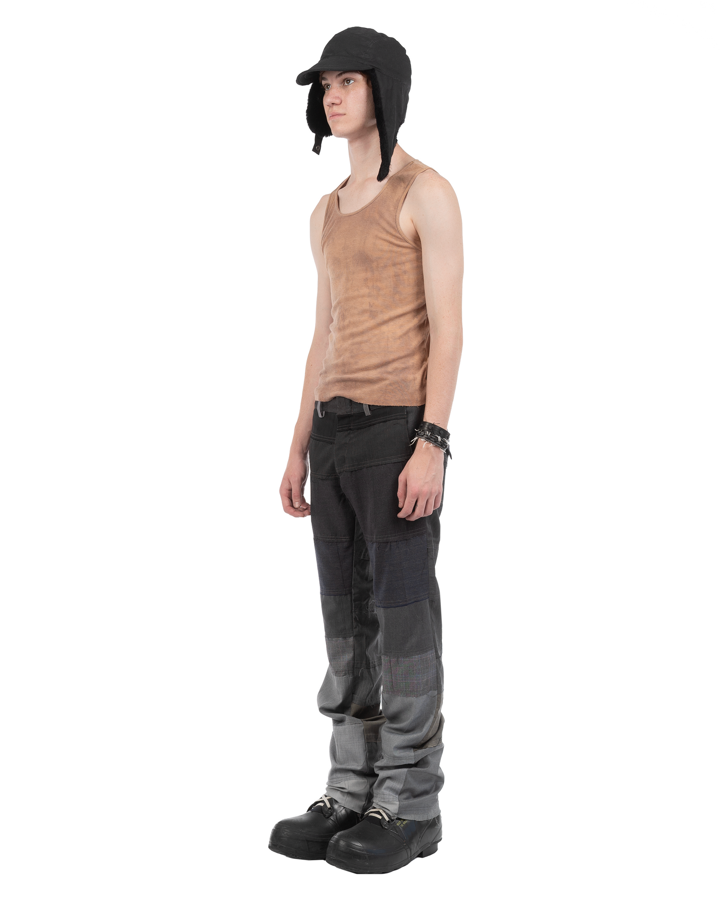 Hem Pant Mixed Grey