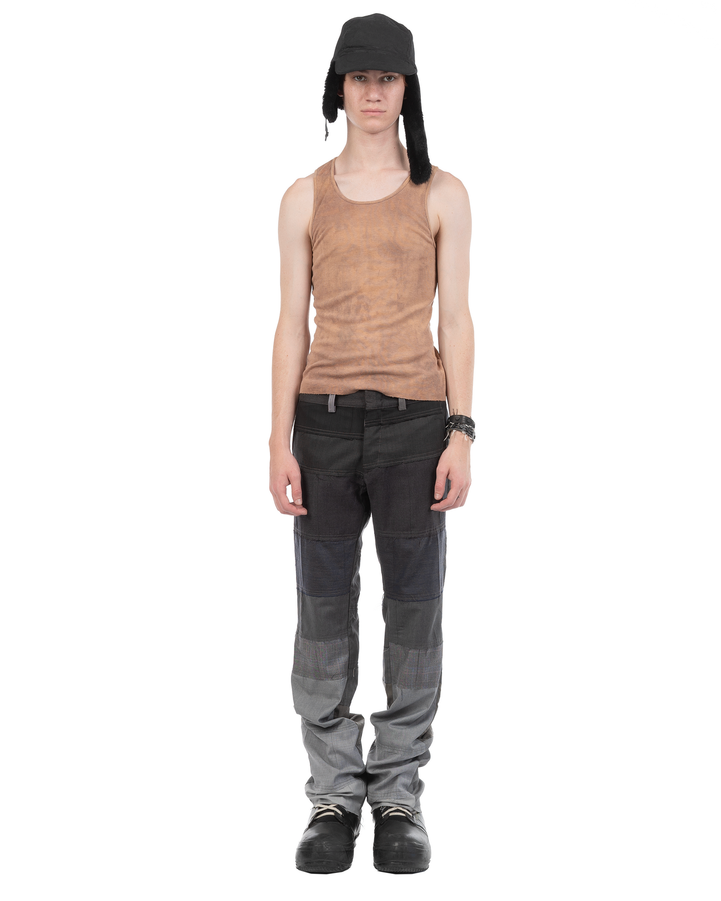 Hem Pant Mixed Grey