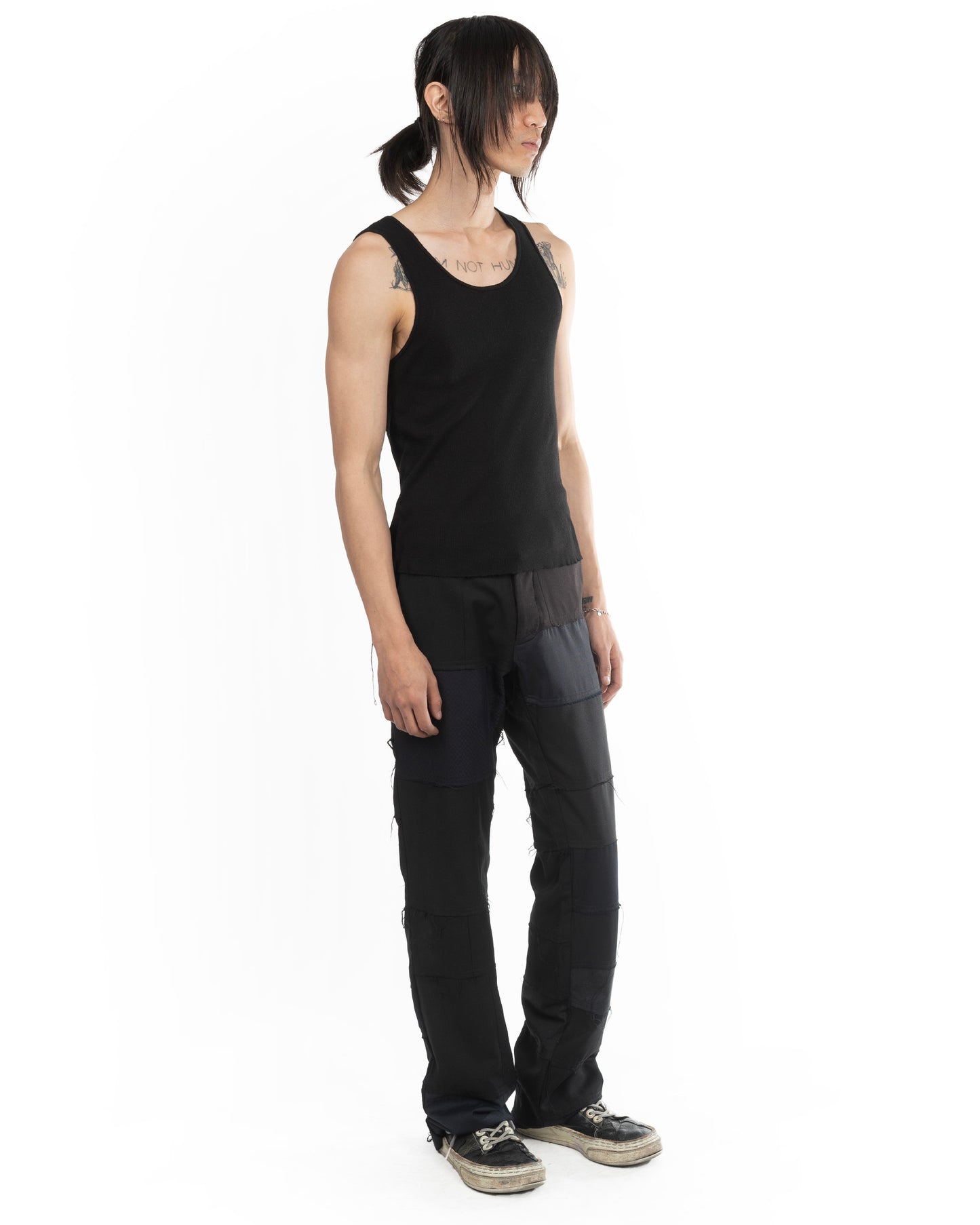 Ribbed Tank Black