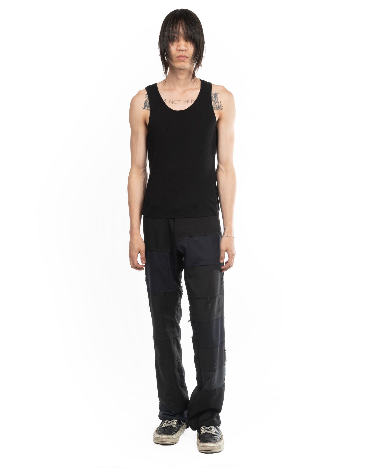 Hem Pant (Mixed Black)