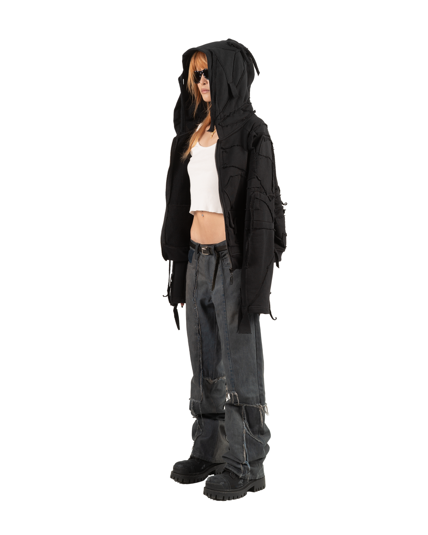 Cargo Hoodie Black PATCH