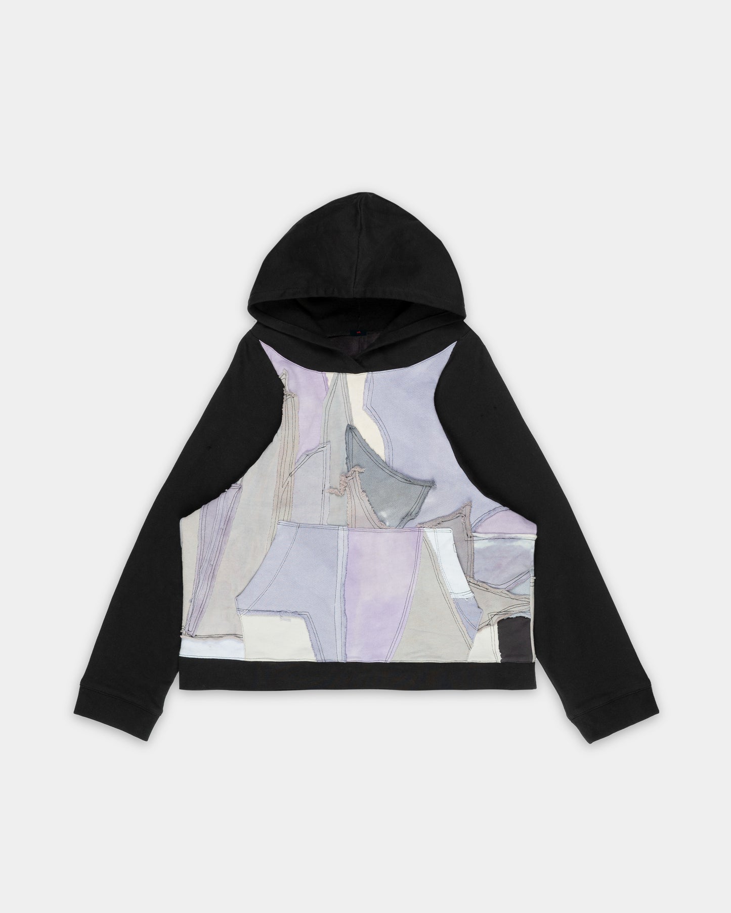 Raglan Scrap Hoodie in Ghost