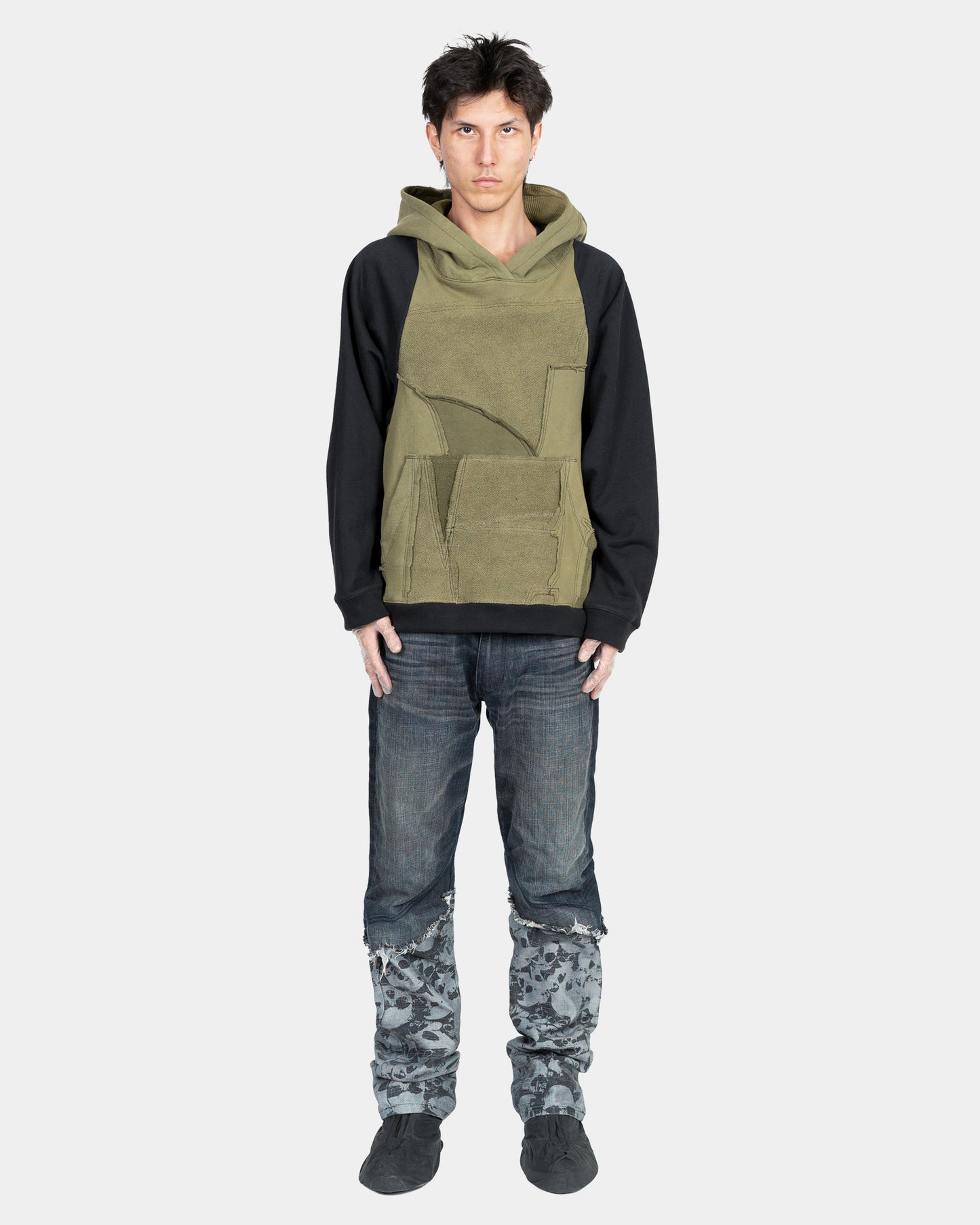 Raglan Scrap Hoodie in UNSC