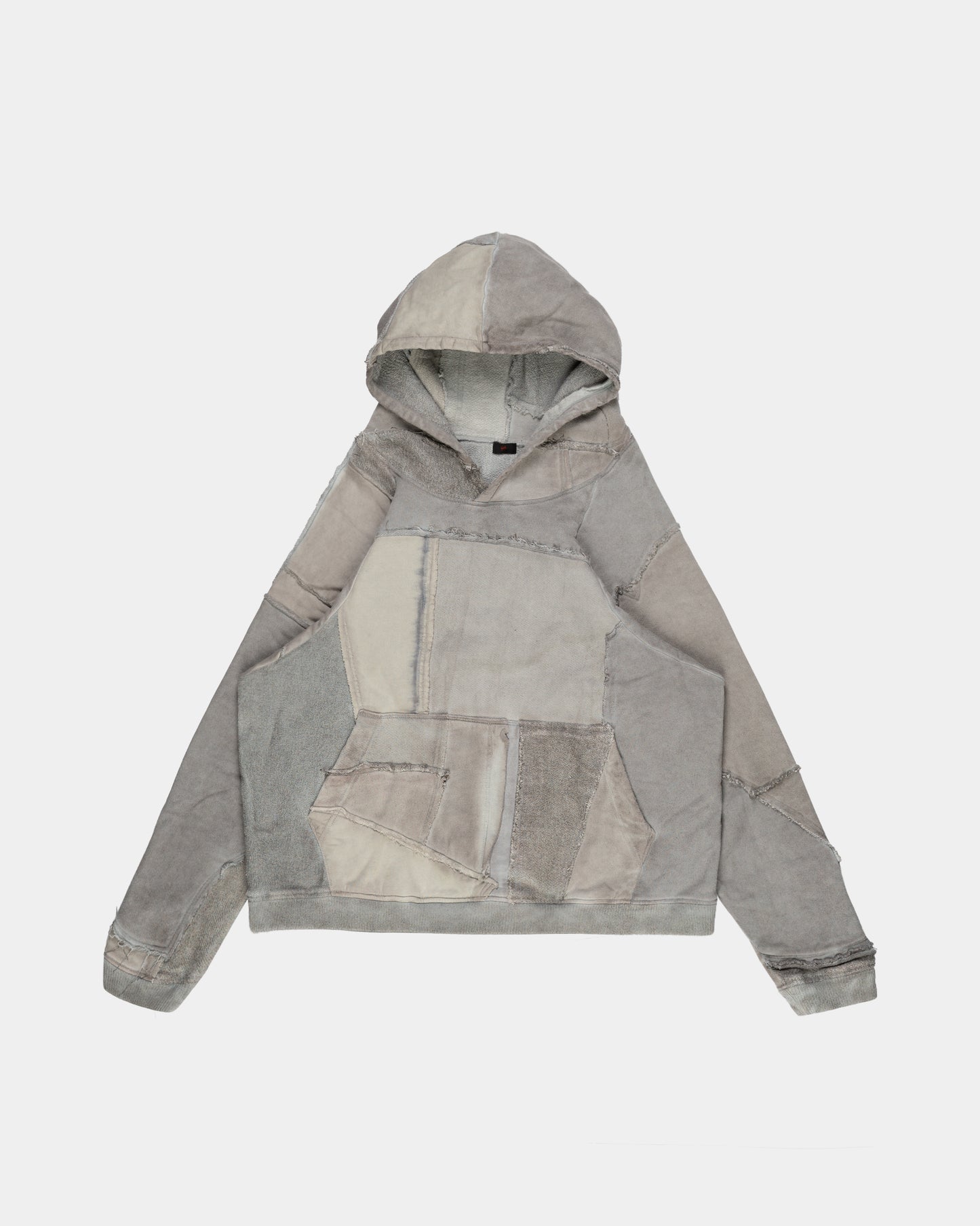 Raglan Scrap Hoodie in Cement