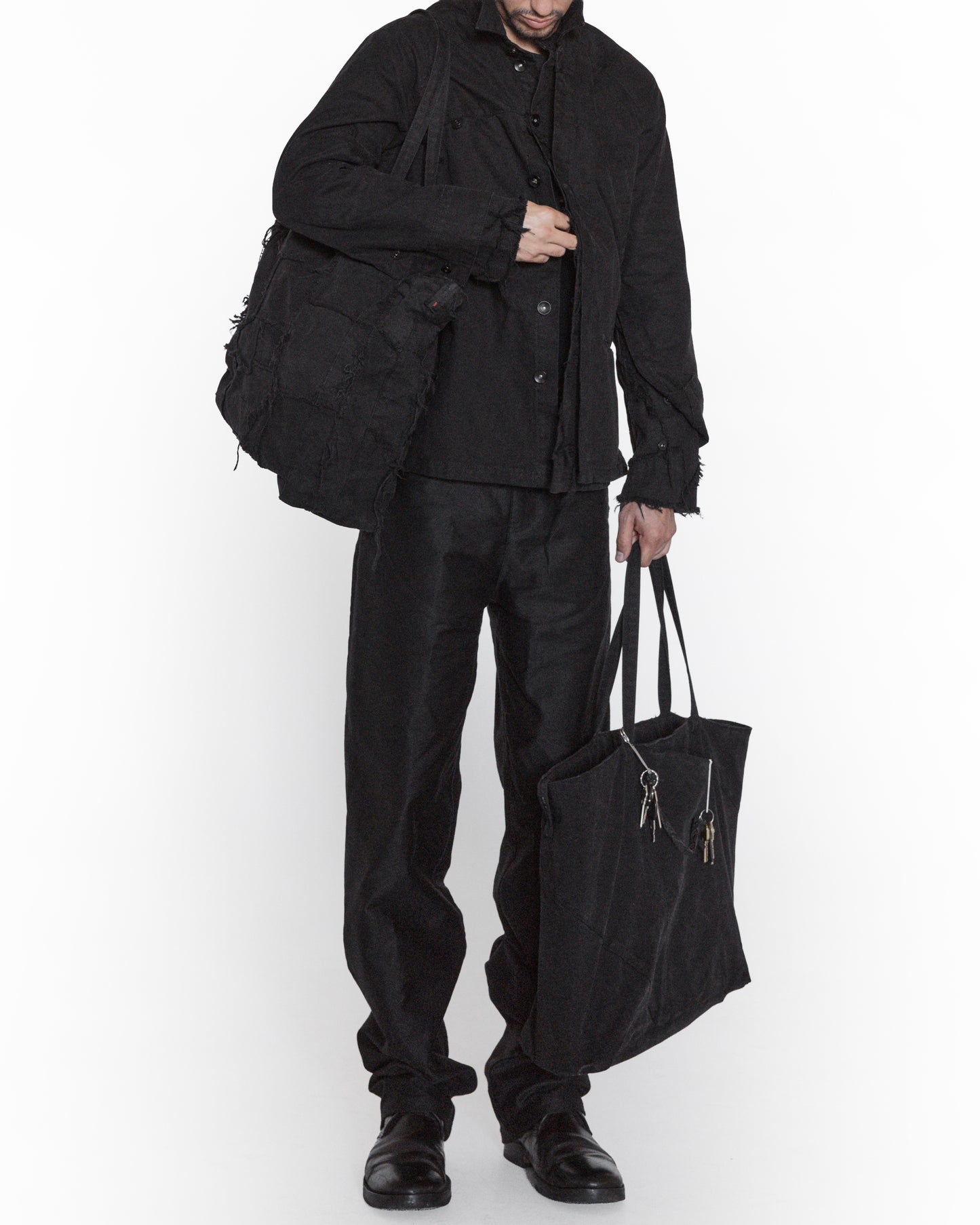 INVERTIBLE TOTE BLACK SCRAP