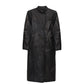 SCRAP LEATHER SWEEP COAT