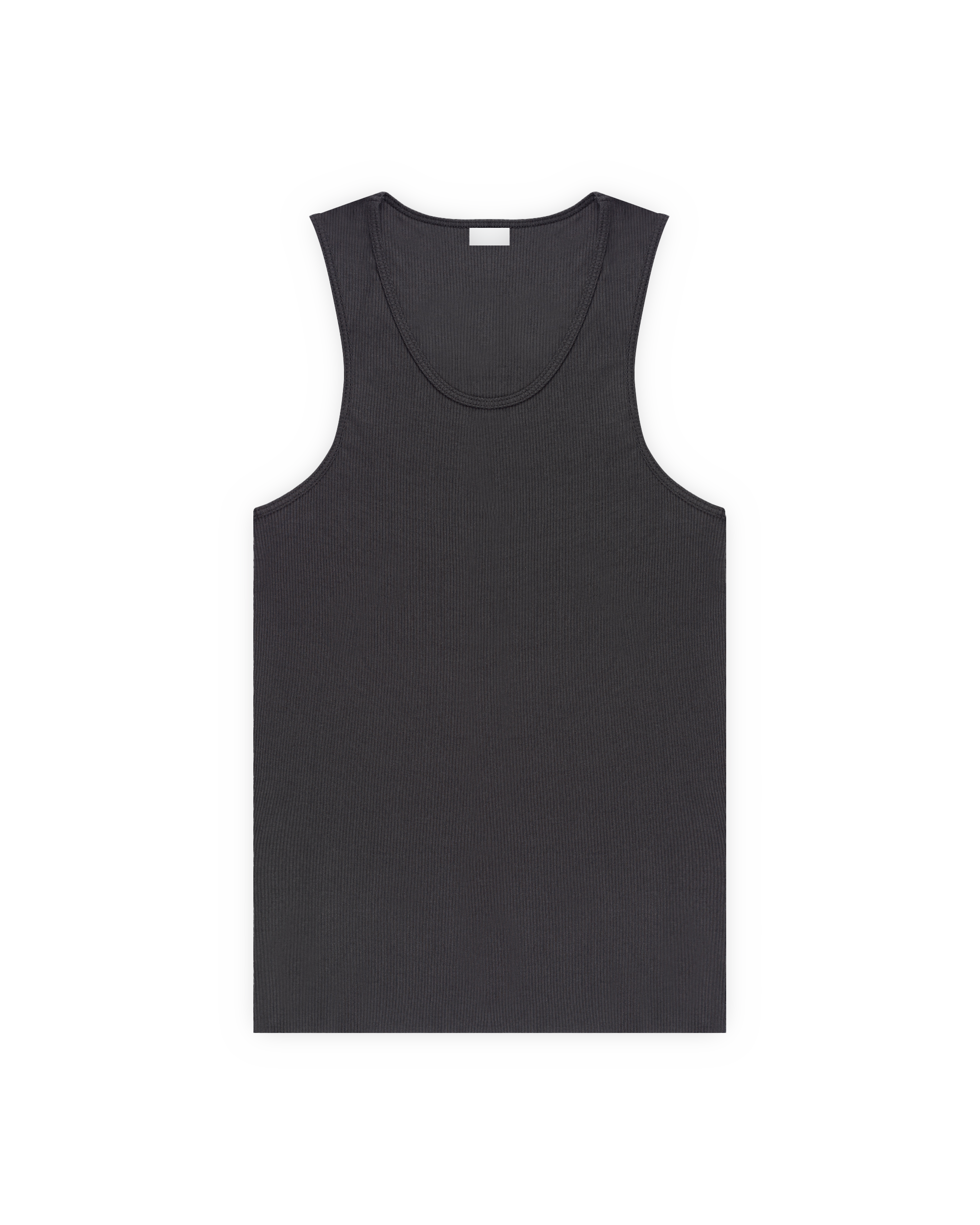Ribbed Tank Charcoal