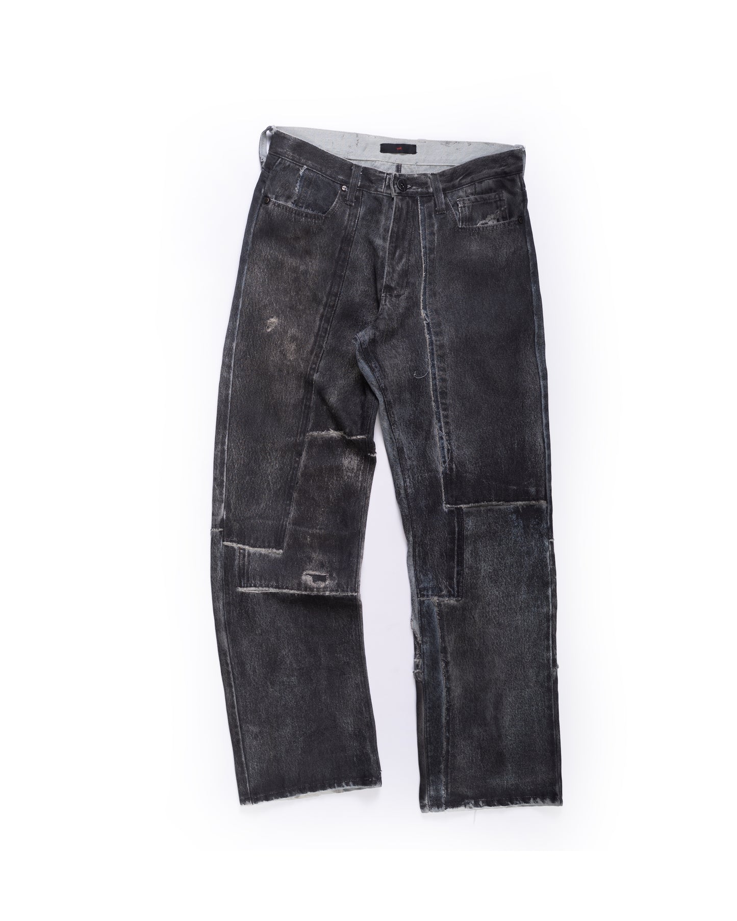 WORN WAXED SCRAP DENIM