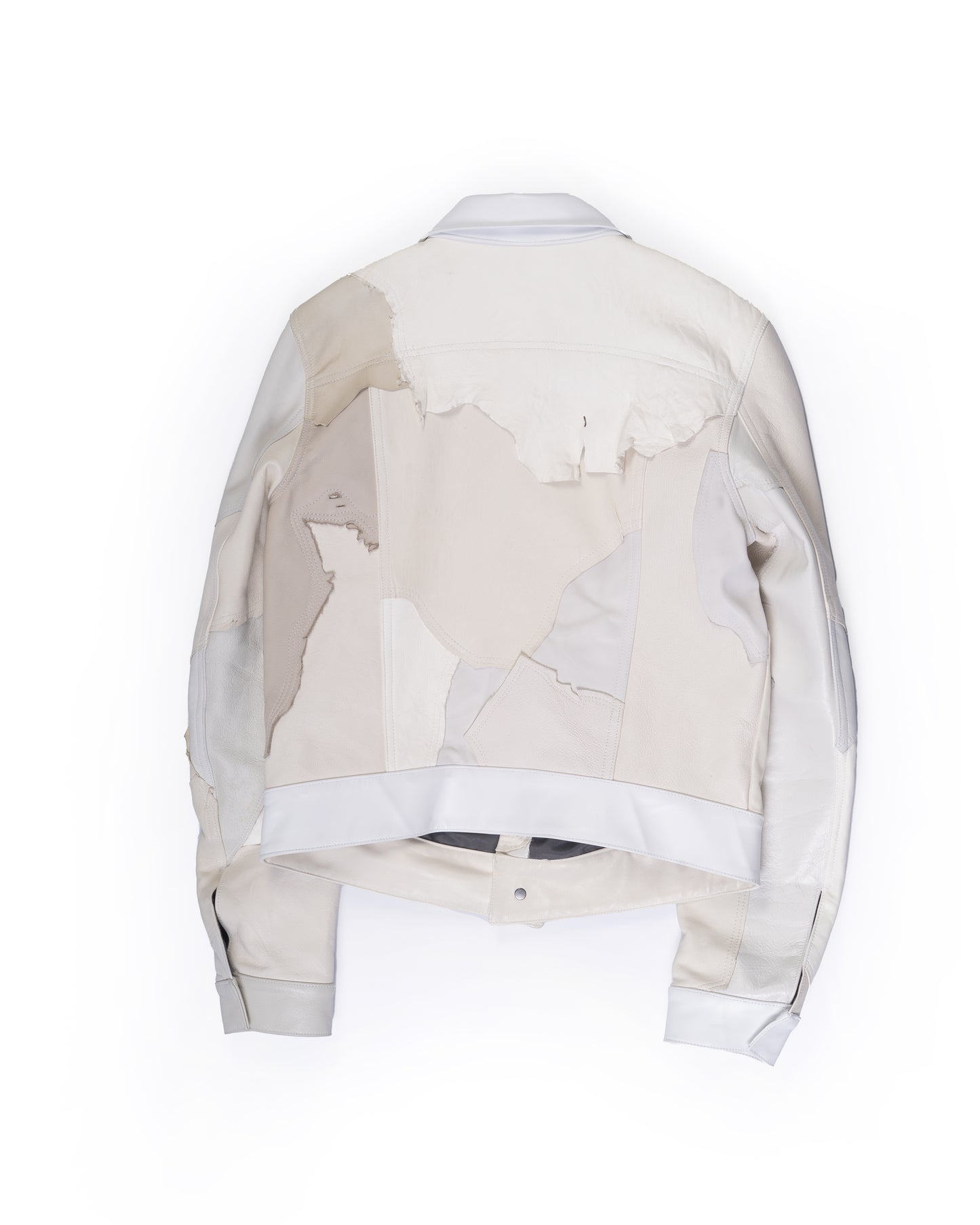 SCRAP LEATHER TYPE 0  BONE/WHITE