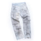 DIRTY BLEACHED SCRAP DENIM