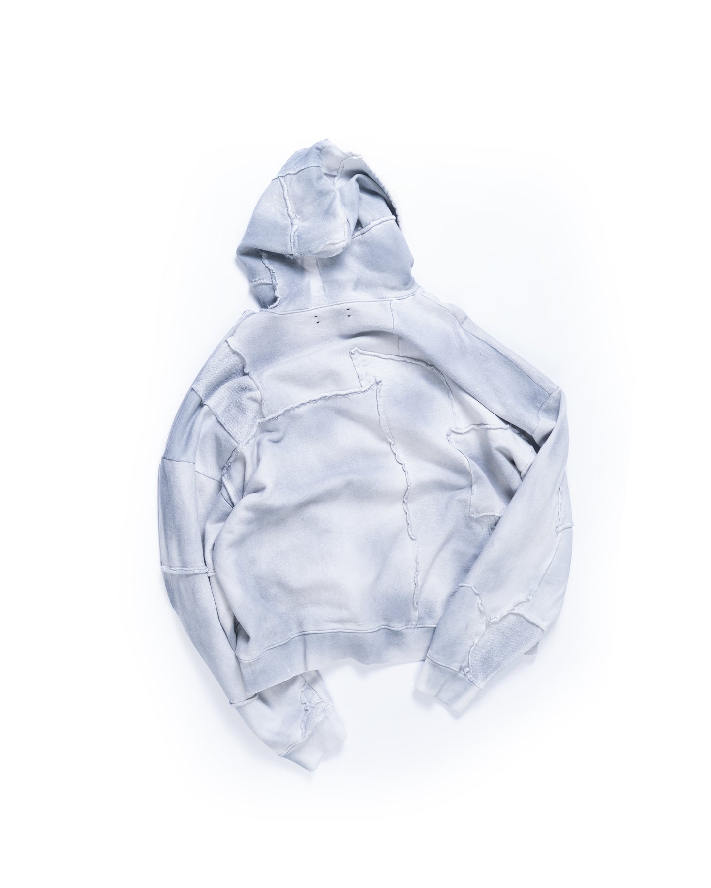 SCRAP PULLOVER HOODIE SPRAY BLUE
