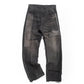 WORN BLACK SCRAP DENIM