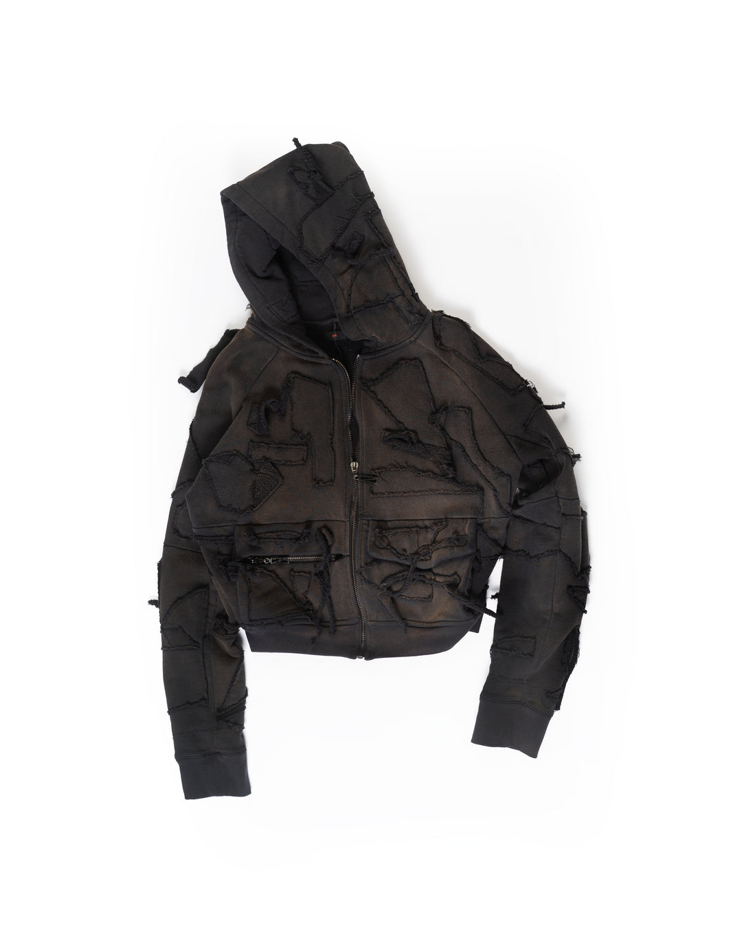 SCRAP HYBRID HOODIE BLACK POTASSIUM