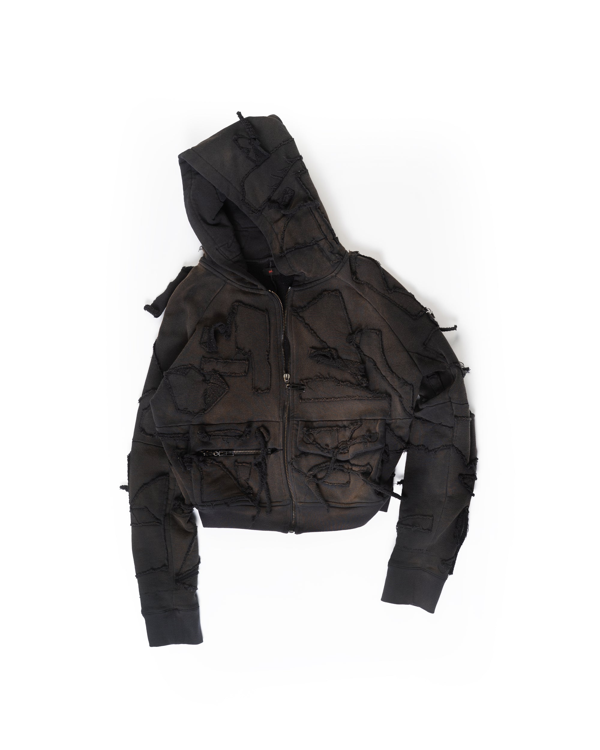 SCRAP HYBRID HOODIE BLACK POTASSIUM