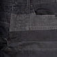 WIDE LEG PANT BLACK DENIM HEM