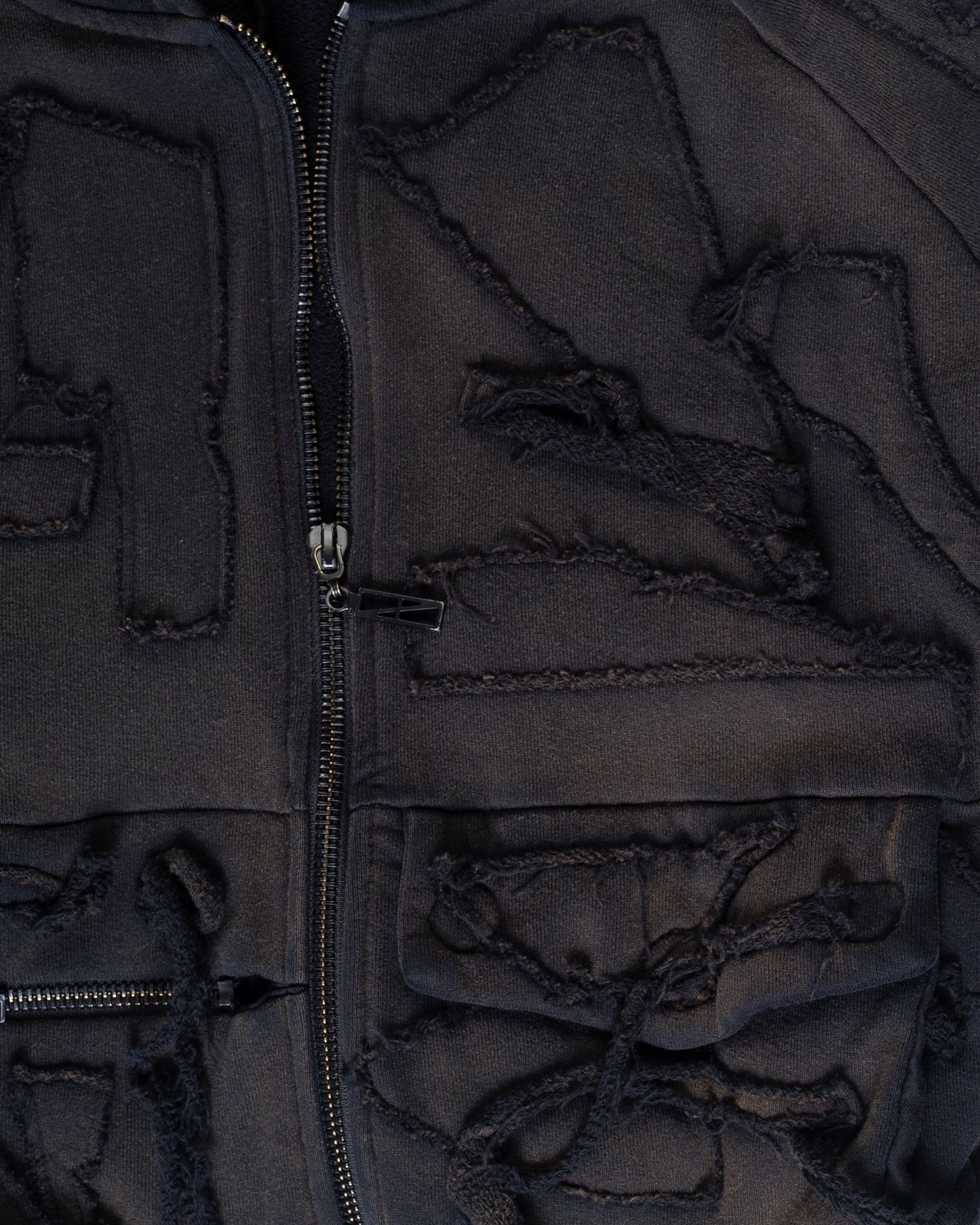 SCRAP HYBRID HOODIE BLACK POTASSIUM