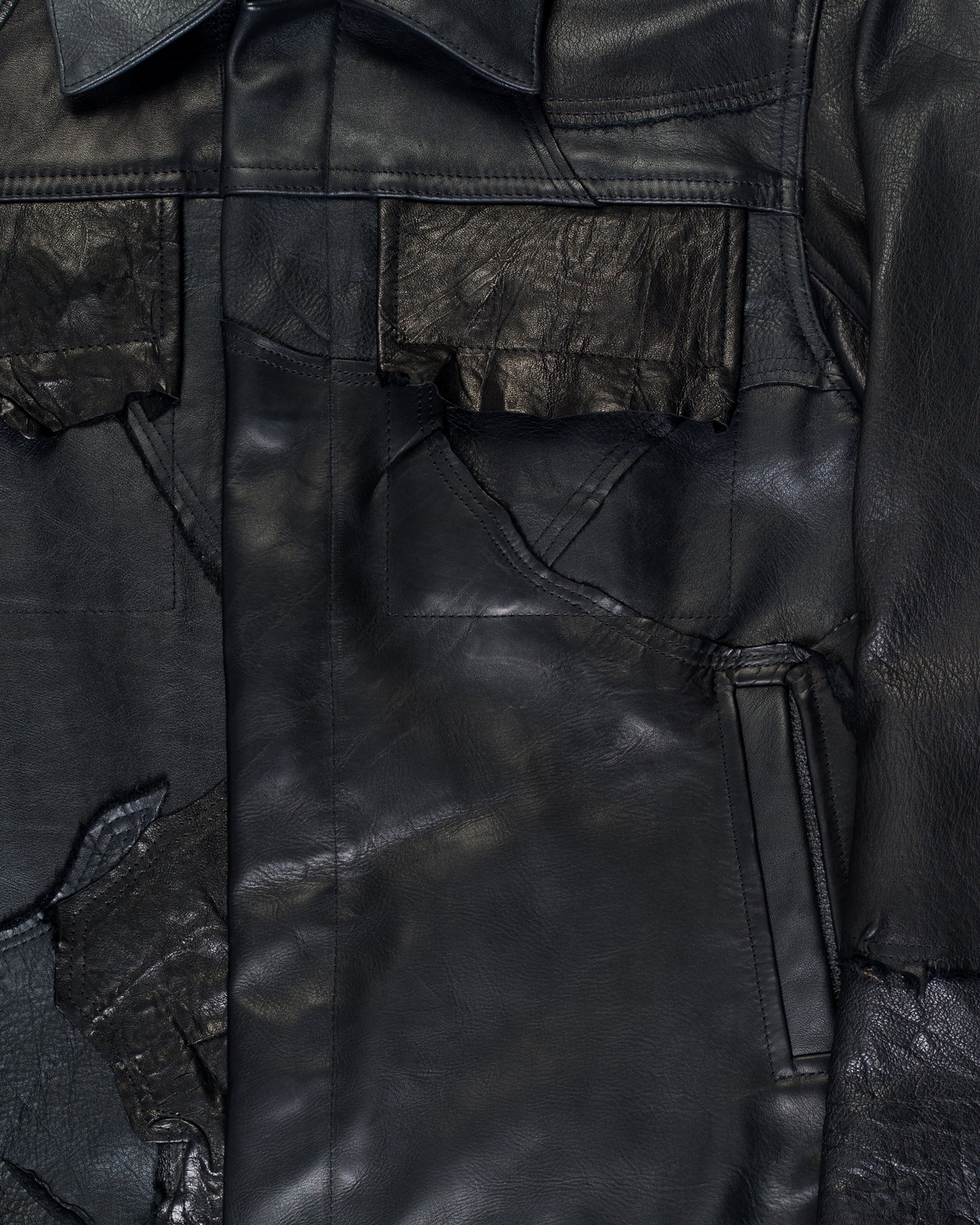 SCRAP LEATHER TYPE 0 BLACK