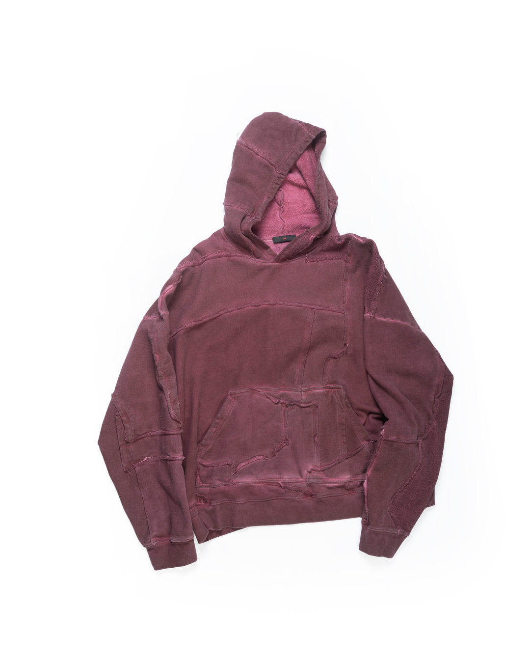 SCRAP PULLOVER HOODIE BRICK