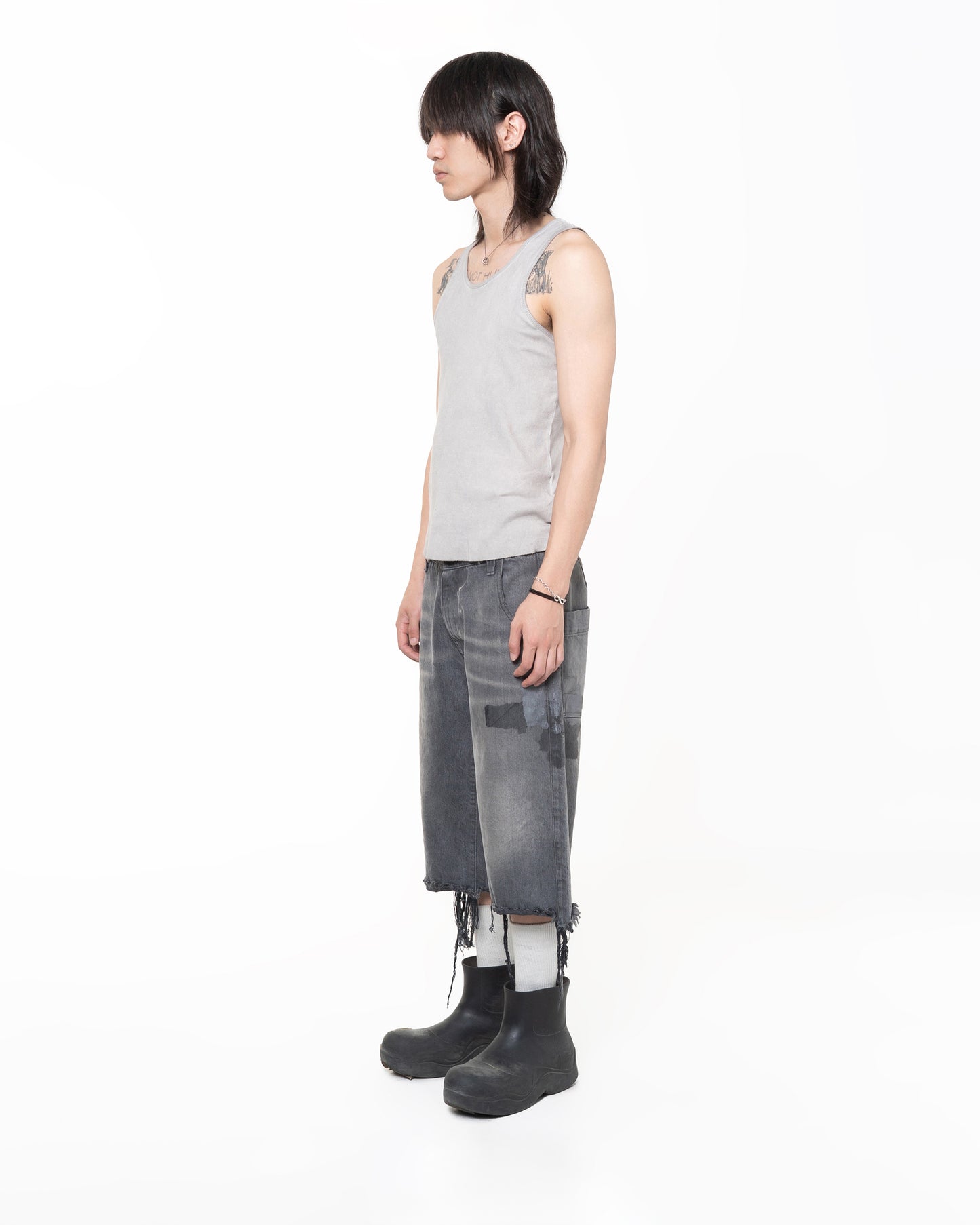 Ribbed Tank V2 Soft Grey