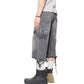 SELVEDGE BUFFING SHORTS CHARCOAL