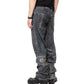WORN WAXED SCRAP DENIM