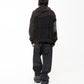 WIDE LEG PANT BLACK DENIM HEM