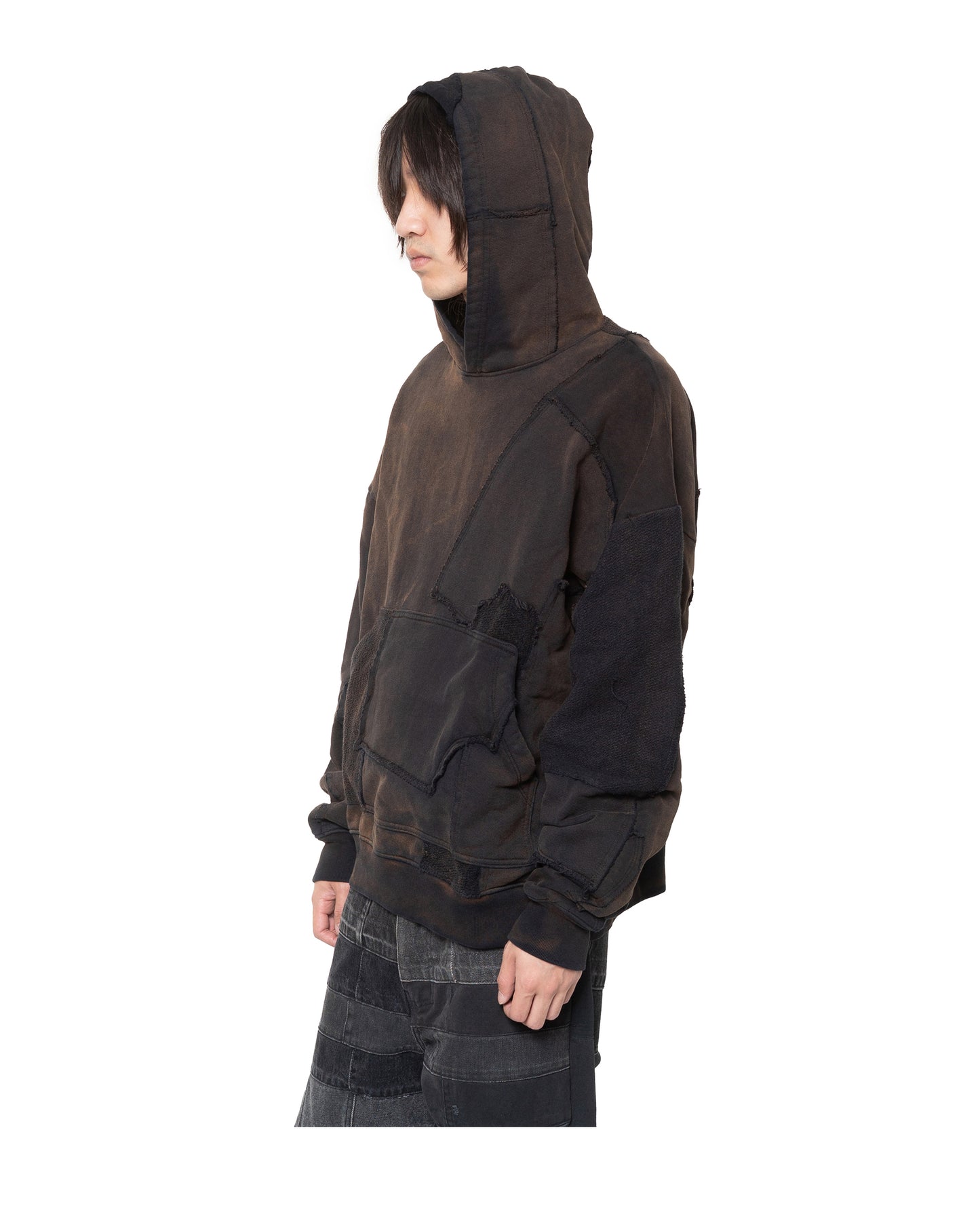 SCRAP PULLOVER HOODIE BLACK POTASSIUM