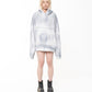 SCRAP PULLOVER HOODIE SPRAY BLUE