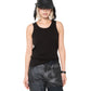 Ribbed Tank Black