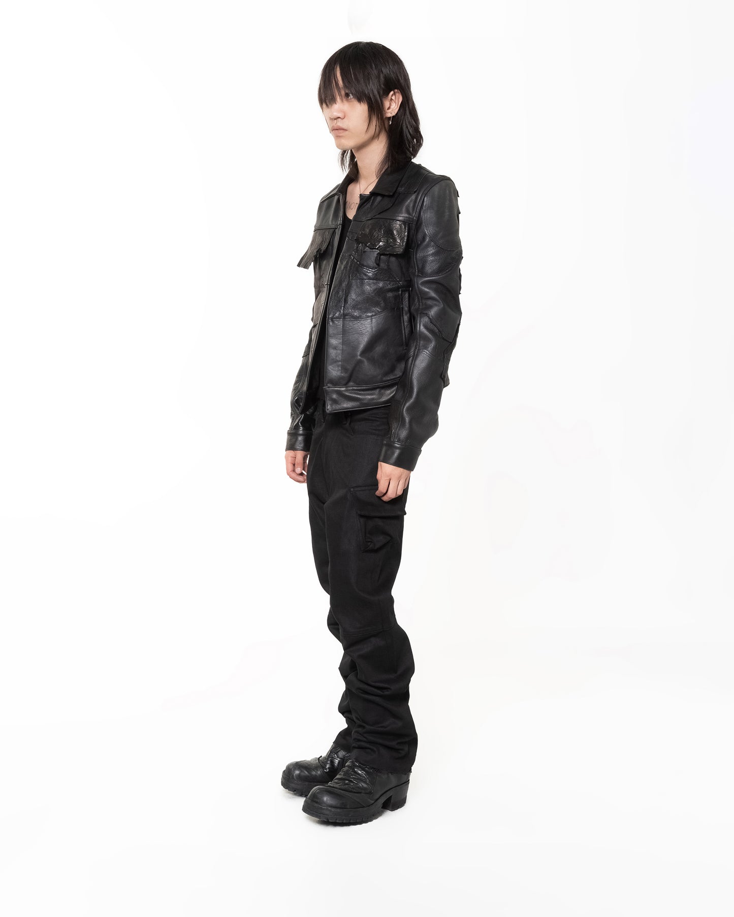 SCRAP LEATHER TYPE 0 BLACK