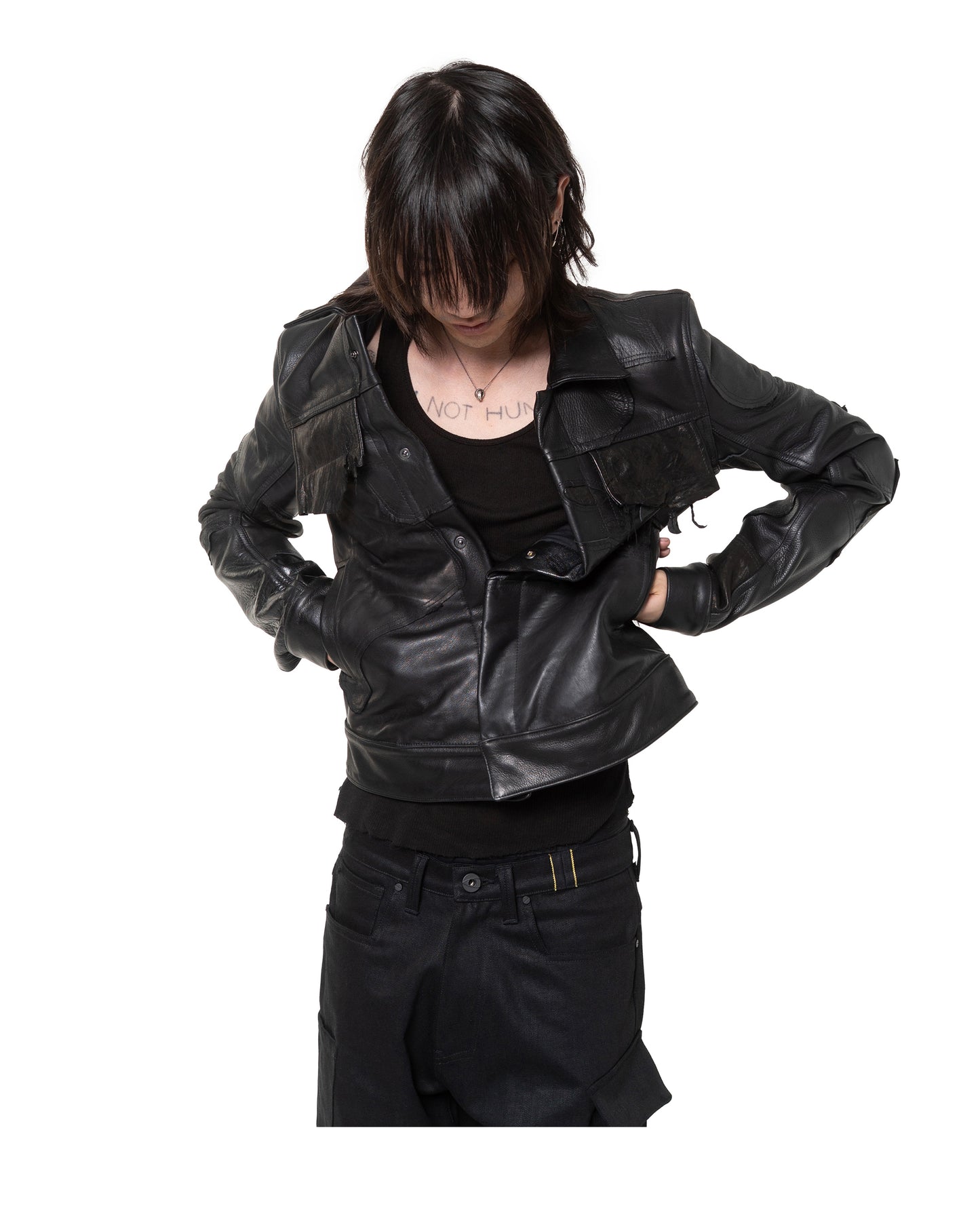 SCRAP LEATHER TYPE 0 BLACK