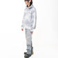 SCRAP PULLOVER HOODIE SPRAY BLUE