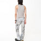DIRTY BLEACHED SCRAP DENIM