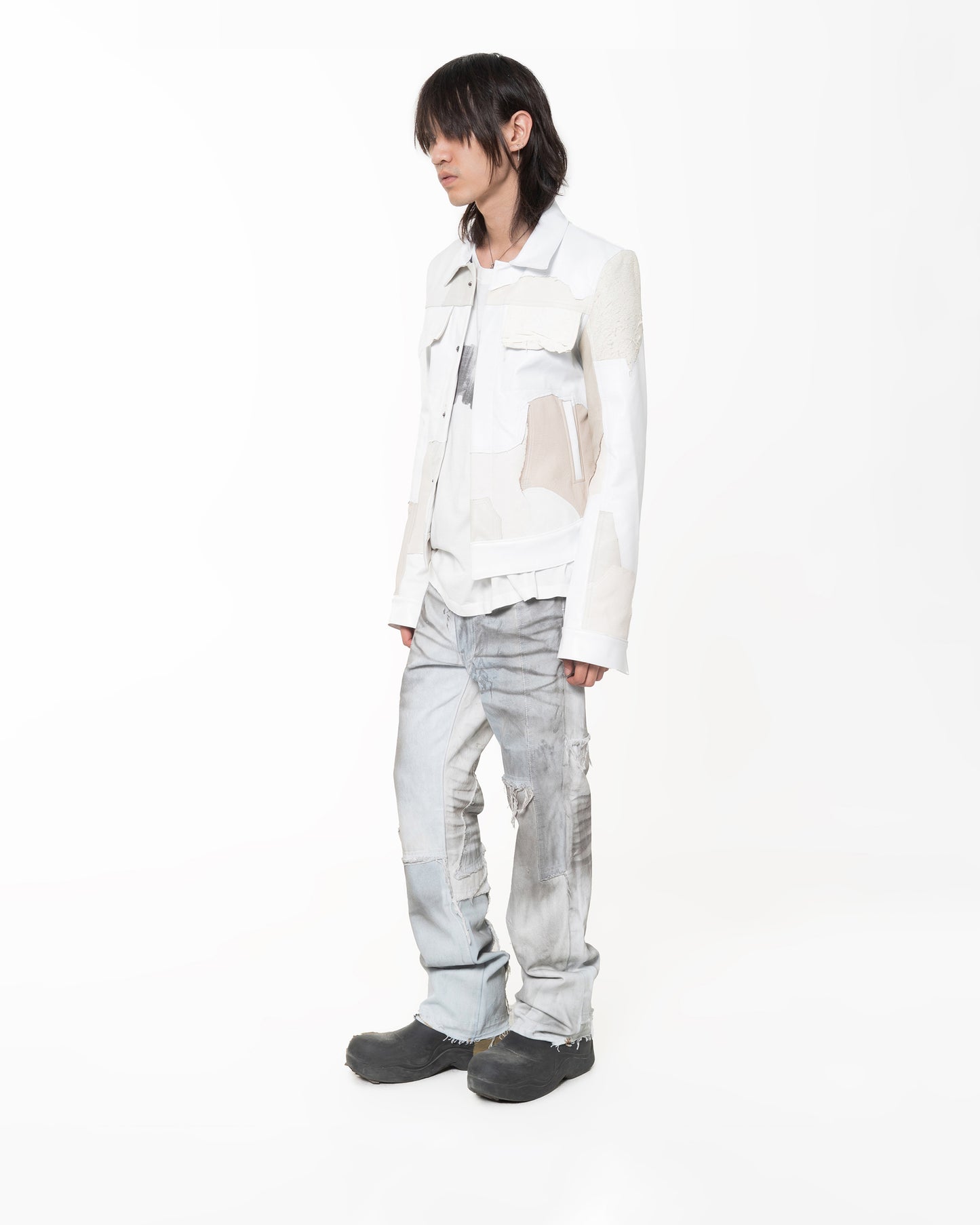 SCRAP LEATHER TYPE 0  BONE/WHITE