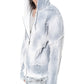 SCRAP ZIP UP HOODIE SPRAY BLUE