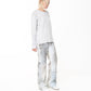 DIRTY BLEACHED SCRAP DENIM
