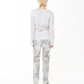 DIRTY BLEACHED SCRAP DENIM