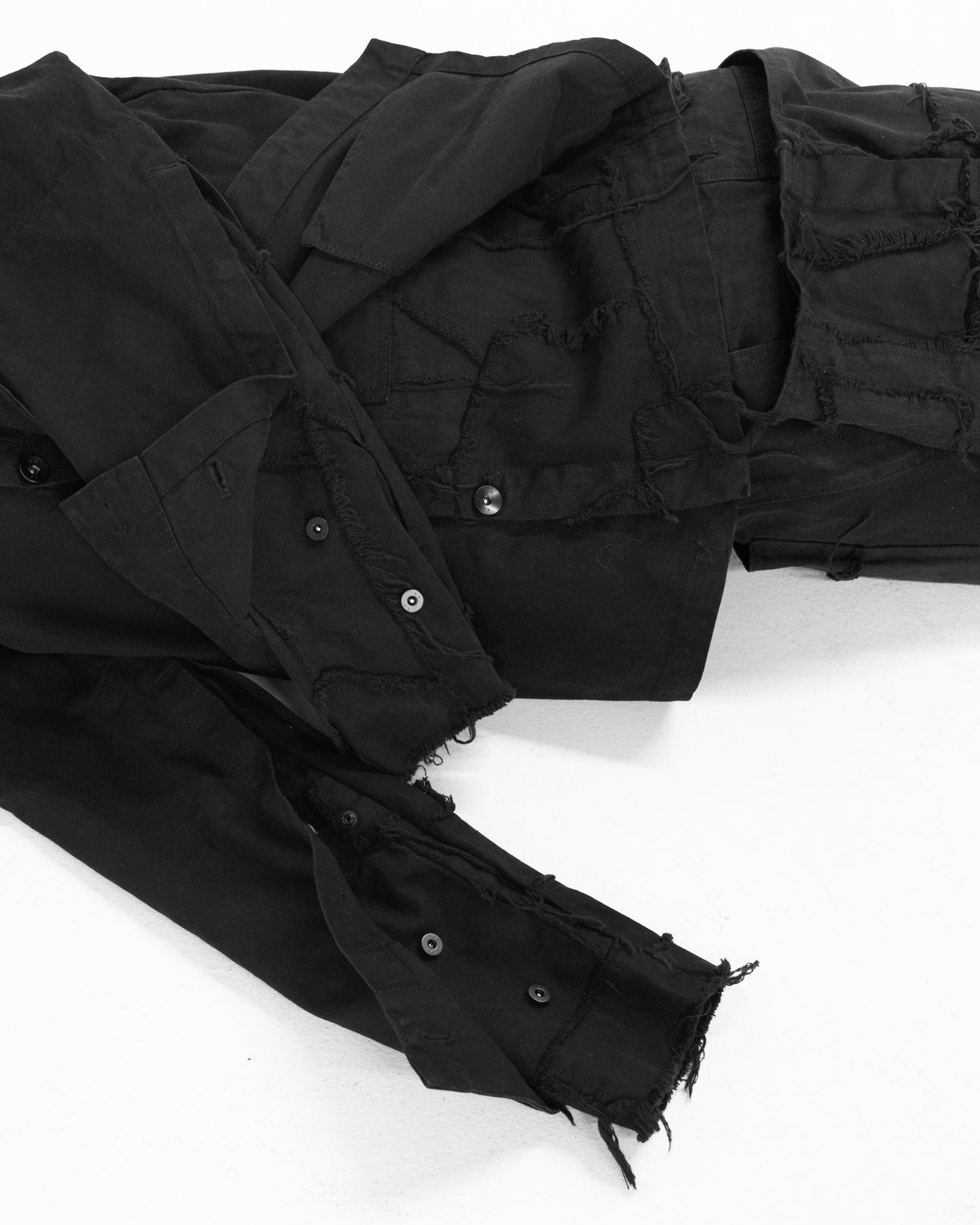 OVERLAY JACKET BLACK SCRAP