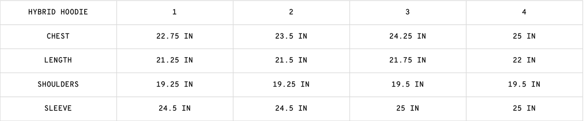 Size Guide