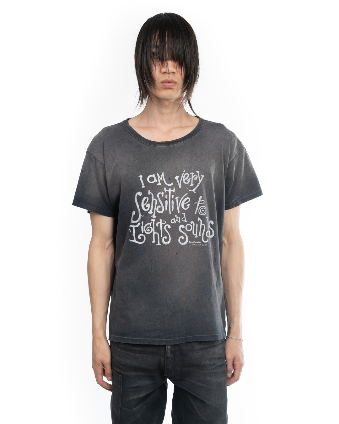 Sensitive T-shirt Aged Black