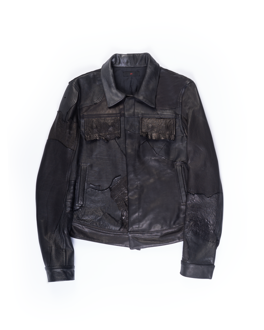 SCRAP LEATHER TYPE 0 BLACK