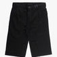 Scrap Denim Shorts Black