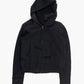Scrap Zip Up Hoodie Black