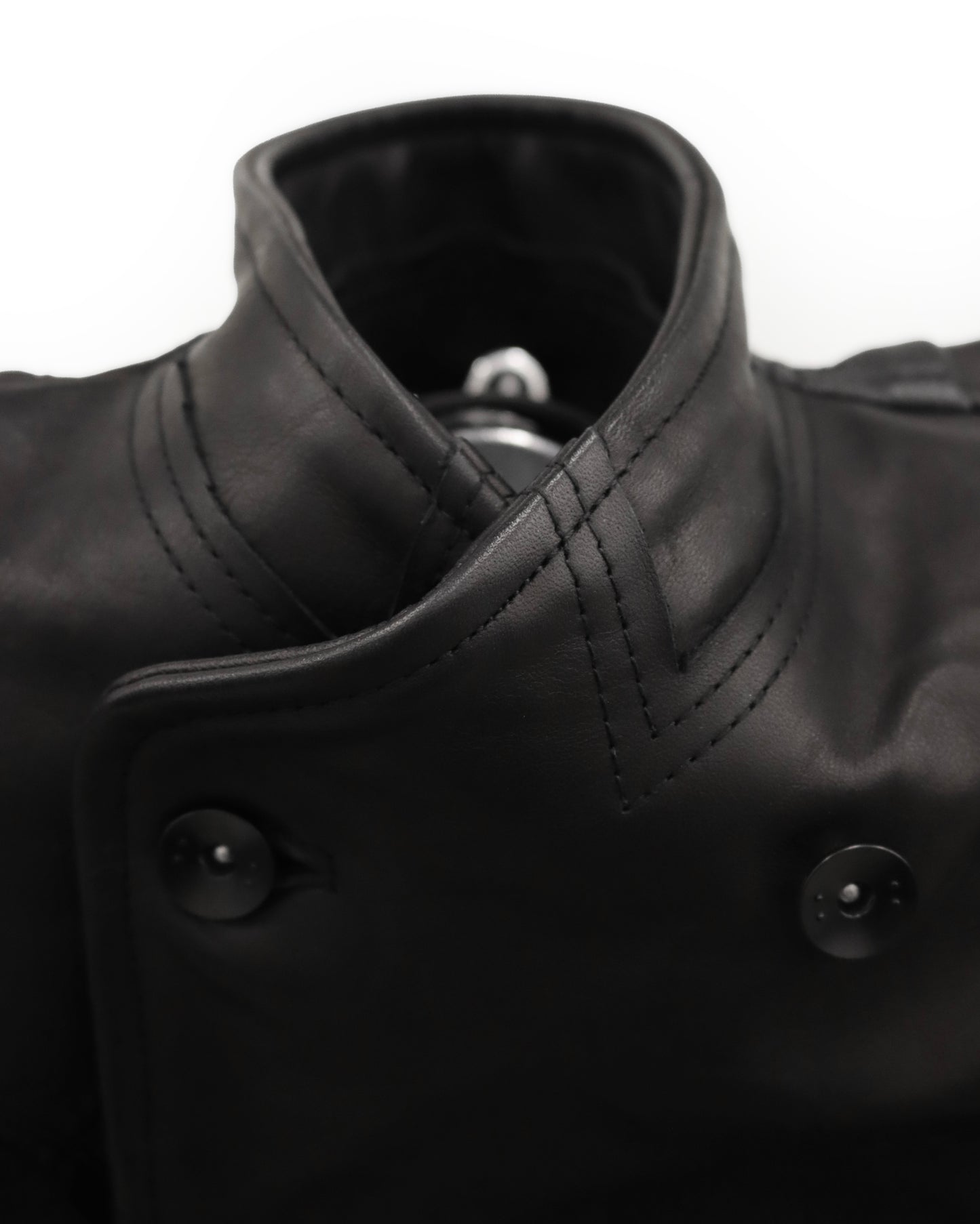 SCRAP LEATHER SWEEP COAT